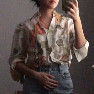Woven Floral Blouse